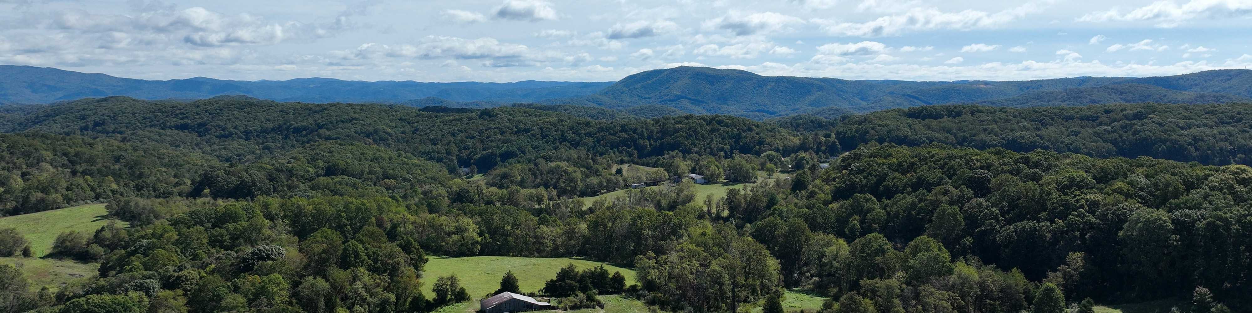 Mountain view in Montgomery County, Virginia.