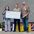 Walmart presents a community grant donation to the Sheriff's Office.