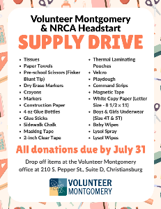 July Headstart Supply Drive_Flyer